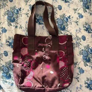 Jansport Women's Tote Bag in Brown and Pink